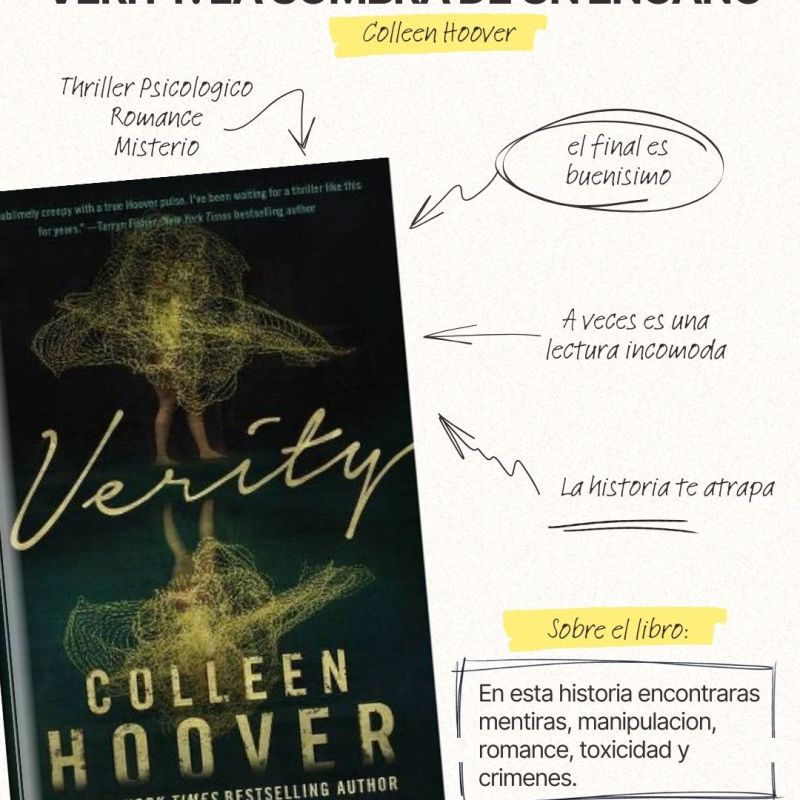 Verity: La sombra de un engaño – Reseña sin spoilers y opinión&nbsp;personal